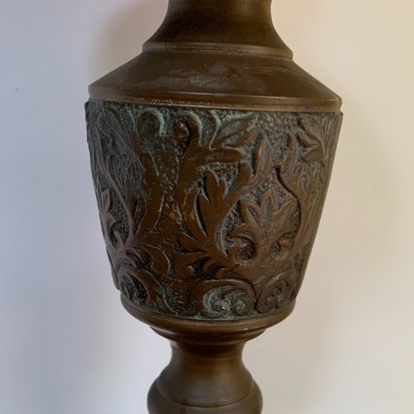 VTG 17" Tall Brass Candle Holder Bohemian Decor Boho - Picture 2 of 10